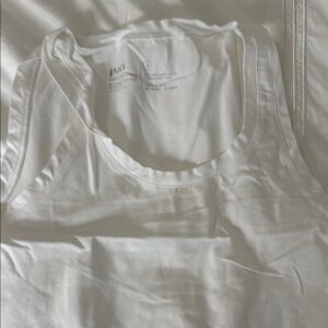 5 tanks -Pact White Tank Top- washed but not worn